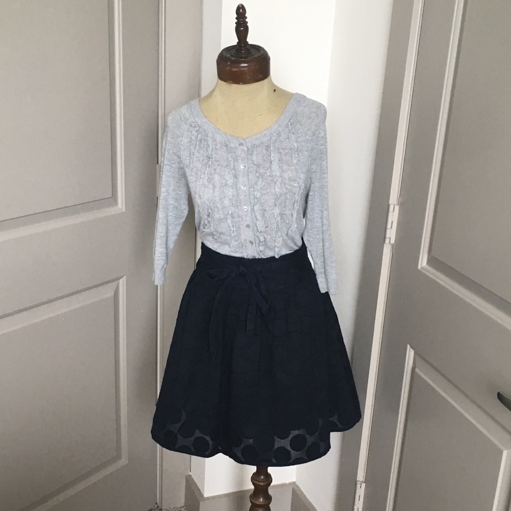 Ann Taylor Loft Navy Blue Skirt